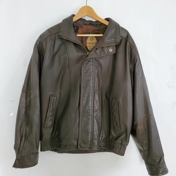 ジャケット・アウター 80s MILLESIMES MFG Leather Bomber Jacket Members Only | Jackets & Coats | Vintage Leather Bomber
